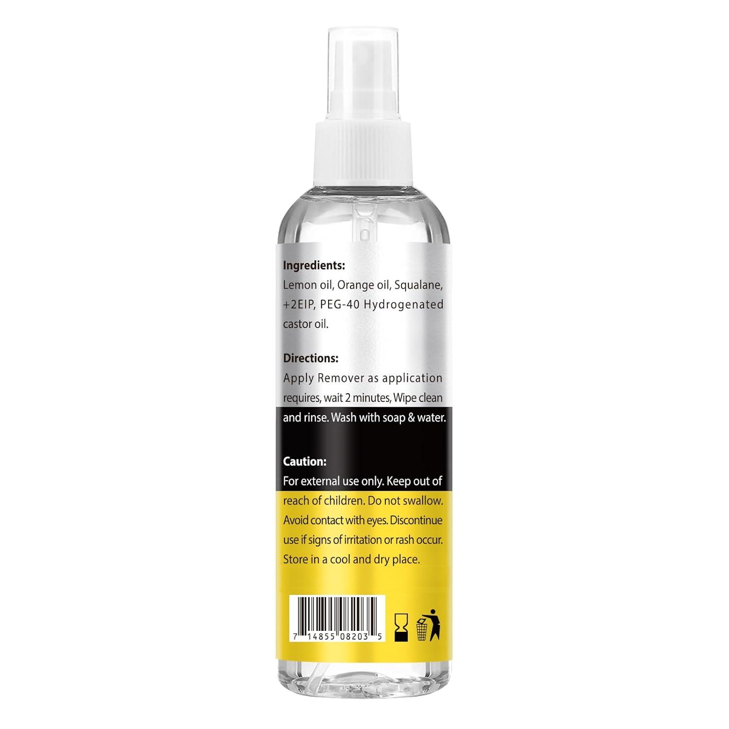 image4 FL OZ Tape in Extension Remover Hair Glue Remover Fast Acting Hair Extensions Remover Wig Adhsive Remover Tape in Hair Extensions Adhesive Remover Removes Hair Glue Wig Tape amp Edge Brush