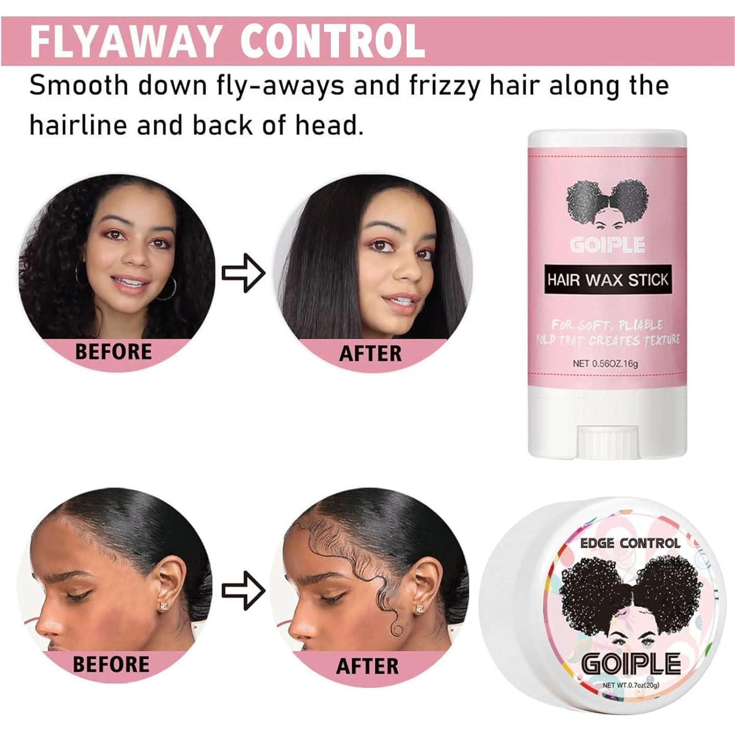 imageWig Accessory Essentials Kit Lace Front Wig Glue amp Remover Wig Caps Elastic Band Hair Wax Stick Edge Control Edge Brush Hair Shear Dermaplanning Razor Tool and Edge Scarf 10PCSwig glue kit6pcs