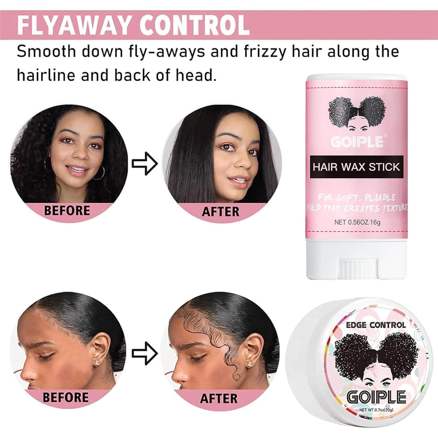 imageWig Accessory Essentials Kit Lace Front Wig Glue amp Remover Wig Caps Elastic Band Hair Wax Stick Edge Control Edge Brush Hair Shear Dermaplanning Razor Tool and Edge Scarf 10PCSflower scent6pcs