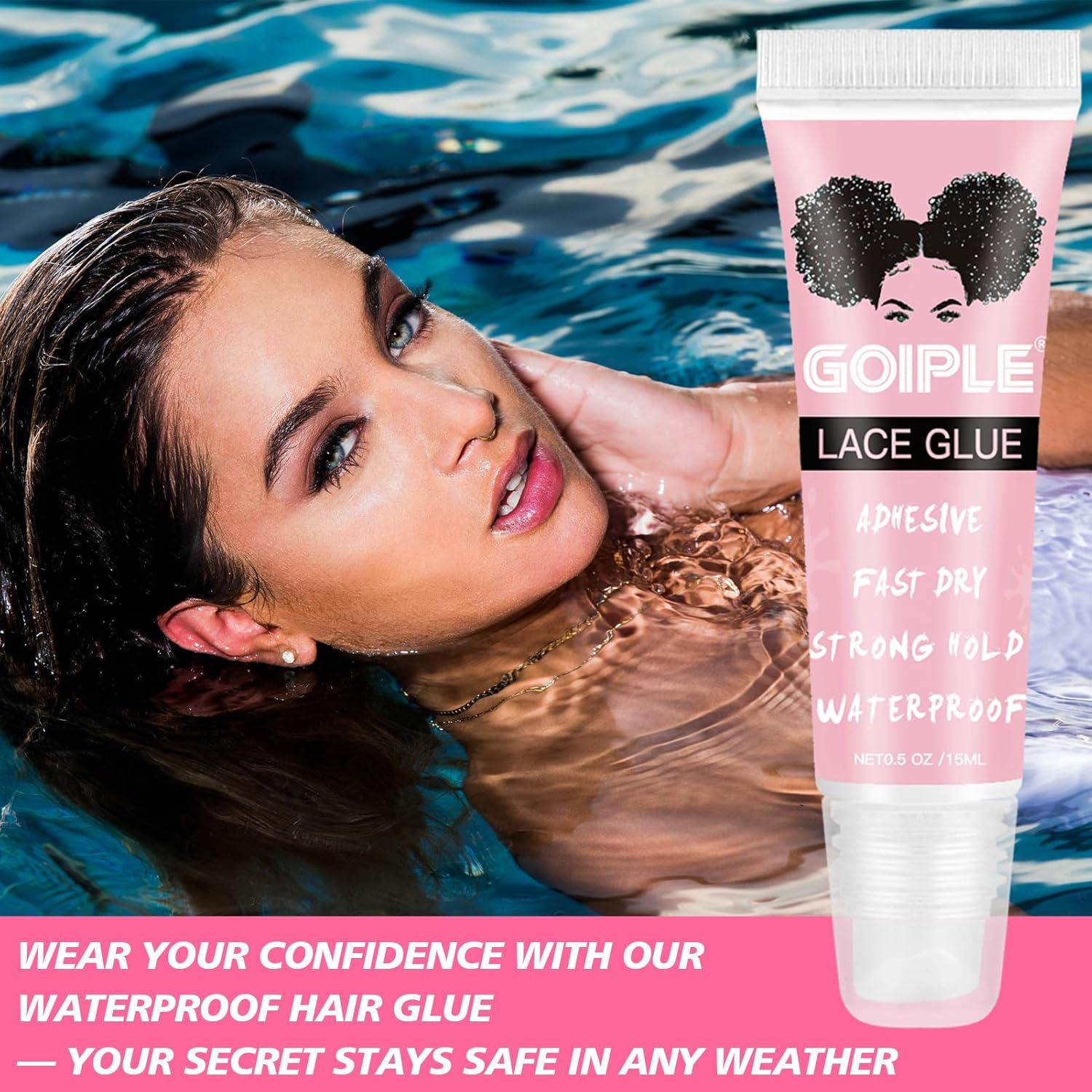 imageWig Glue for Lace Front Lace Wigs 05 OZ Waterproof Lace Front Wig Glue for Wigs Strong Hold Transparent Adhesive for Hair Replacement Invisible Hair Bonding Wig Adhesive 4PCSwig glue05oz4pcs