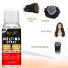 Lace Glue Kit Complete Set with Lace Tint Mousse, Lace Melting Spray Wig Glue for Women’s Wigs and Hairpieces – Wig Installation Kit & Tape in Extension Rmover & Cap (Dark Brown)(Dark brown-16pcs)