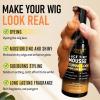 Lace Glue Kit Complete Set with Lace Tint Mousse, Lace Melting Spray Wig Glue for Women’s Wigs and Hairpieces – Wig Installation Kit & Tape in Extension Rmover & Cap (Dark Brown)(Medium Brown)