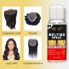 Wig Glue for Lace Front Lace Wigs, 0.5 OZ Waterproof Lace Front Wig Glue for Wigs, Strong Hold Transparent Adhesive for Hair Replacement Invisible Hair Bonding Wig Adhesive (4PCS)(lace glue & melting spray kit)