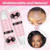 Wig Glue for Lace Front Lace Wigs, 0.5 OZ Waterproof Lace Front Wig Glue for Wigs, Strong Hold Transparent Adhesive for Hair Replacement Invisible Hair Bonding Wig Adhesive (4PCS)(wig glue-0.5oz-4pcs)