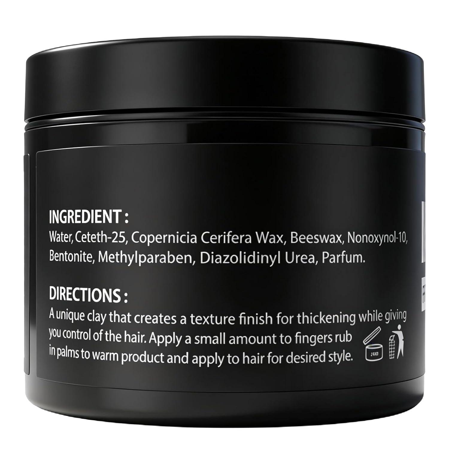 imageGoiple Mens Hair Styling Clay Firm Hold Matte Finish Hair Clay with Natural Ingredients Water Based Add Volume amp Texture Mens Hair Product Ideal for All Mens Hair Types 100g 35oz