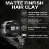 Goiple Men’s Hair Styling Clay, Firm Hold, Matte Finish, Hair Clay with Natural Ingredients, Water Based, Add Volume & Texture, Men’s Hair Product Ideal for All Men’s Hair Types 100g (3.5oz)