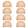 Goiple 8 Pieces Nylon Wig Caps – Lace Front Wig Cap Set with Light Brown Nude Skin Tone Stocking Cap for Women & Men(Wig Cap-light brown 8pcs)