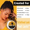 Strong Hold Smoothing Braiding Gel for Twists, Locs, Edges, Cornrows – With Hair Braiding Tools: Magnetic Pin Wristband, Comb – No Flake, High Shine