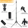 Goiple Wig Stand Tripod Metal Adjustable Mannequin Head Stand with Heater Surface & 52Pcs Hot Comb Set for Cosmetology Hairdressing Training(Gold-52pcs)
