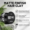 Goiple Hair Clay and Texture Comb Kit – Matte Finish Hair Clay for Men with Strong Hold & Dual-Teeth Volumizing Texture Comb Set, Hair Styling Tools for Adding Volume & Texture