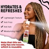 2PCS Rose Water for Hair Loc Spray Moisturizing Refreshing for Locs – Rose Water Hair Scalp Moisturizer – Hydrating Dreadlock Moisturizer to Nourish the Scalp Rosewater & Peppermint Spray Prevents Dry