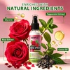 Rose Water for Hair Loc Spray Moisturizing Refreshing | Rose Water Hair Scalp Moisturizer Hydrating Dreadlock Moisturizer to Nourish the Scalp Rosewater & Peppermint Spray Prevents Dry (3.4 fl oz)