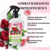 Rose Water for Hair Moisturizing Refreshing Spray for Locs – Rose Water and Peppermint Hair Scalp Moisturizer Hydrating Dreadlock Spray to Nourish Prevents Dry Natural Loc Care and Maintenance 250ML