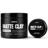 Goiple Men’s Hair Styling Clay, Firm Hold, Matte Finish, Hair Clay Low Shine with Natural Ingredients, Add Volume & Texture, Men’s Hair Product Ideal for All Men’s Hair Types 120g & 30g (2pcs)