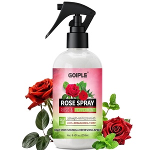 Rose Water for Hair Moisturizing Refreshing Spray for Locs – Rose Water and Peppermint Hair Scalp Moisturizer Hydrating Dreadlock Spray to Nourish Prevents Dry Natural Loc Care and Maintenance 250ML