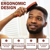 Handle Brushes for 360 Waves – Hard Wave Hair Brushes Wave Styler Great for Wolfing Wave Styler Brush Great for Black Hair – Boar & Nylon Bristle Curve Wave Brush for Barbers & Daily Use (Red)